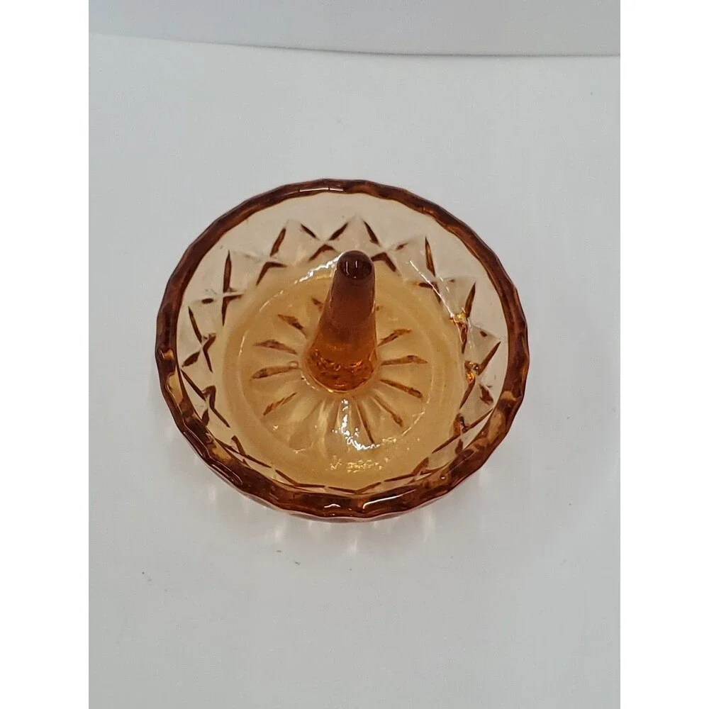 Vntg. Fenton Art Glass Ring‎ Holder-Dusty Rose/Blush/Jewelry/GrannyCore/1980's
